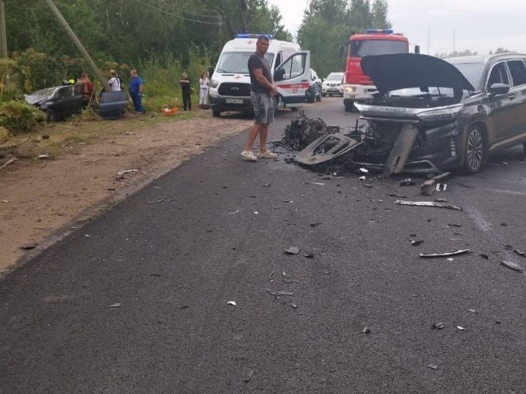Водитель с признаками опьянения выехал на встречку и таранил столб