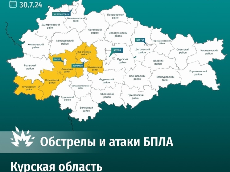В Курской области ВСУ обстреляли два поселка в Глушковском районе