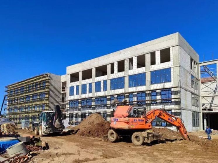 В деревне Сухарево округа Мытищи школа готова на 45%