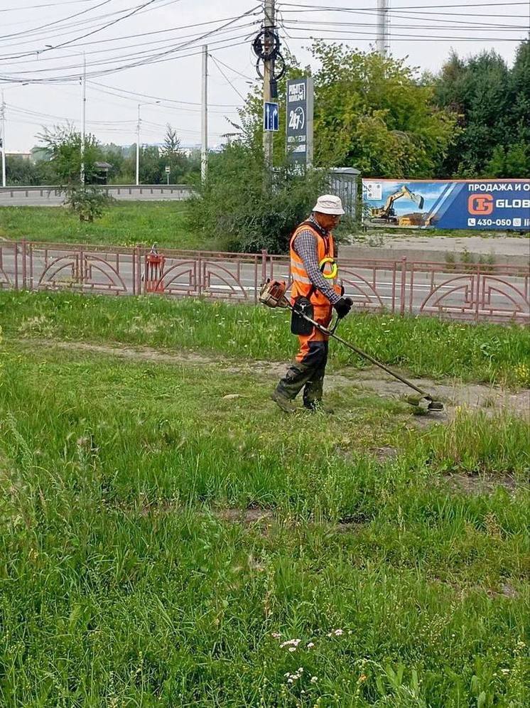 Покос травы продолжается во всех районах Иркутска