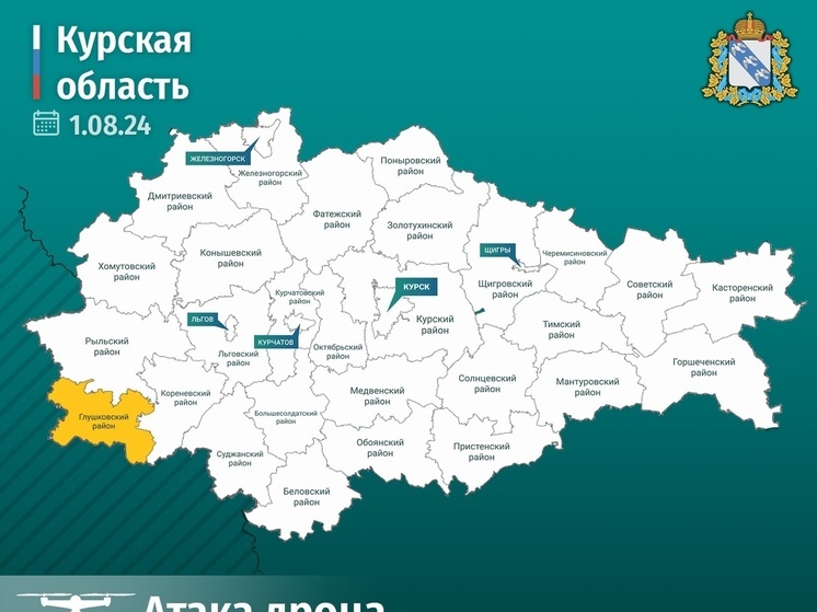 Дрон-камикадзе повредил микроавтобус в Глушковском районе – пострадал водитель