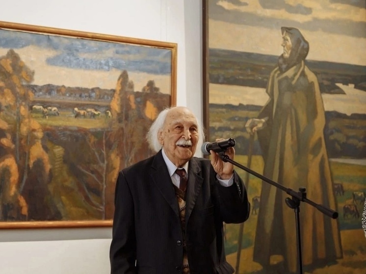 Рязанский художник Виктор Иванов отметил 100-летний юбилей