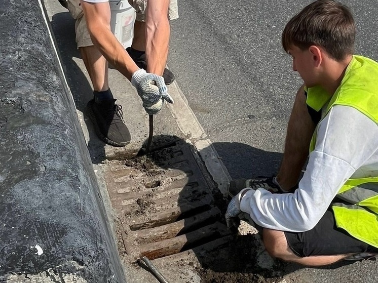 Дорожные службы Калининграда начали очищать водостоки