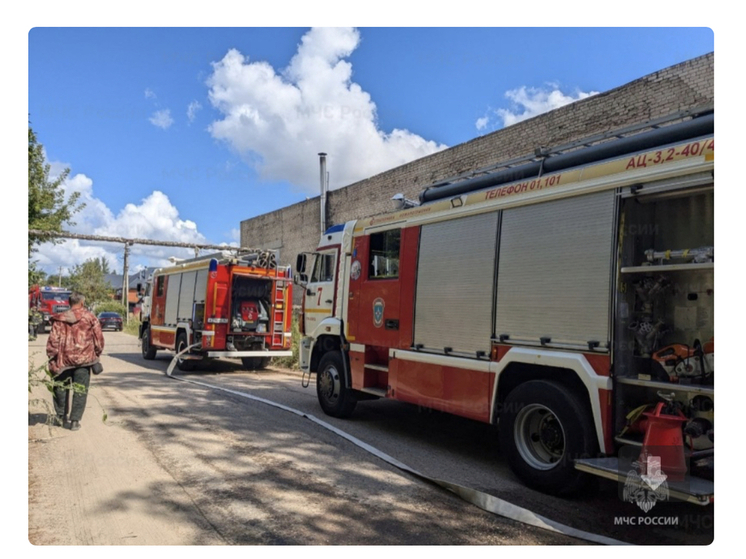 В Смоленской области произошло возгорание подсобных помещений