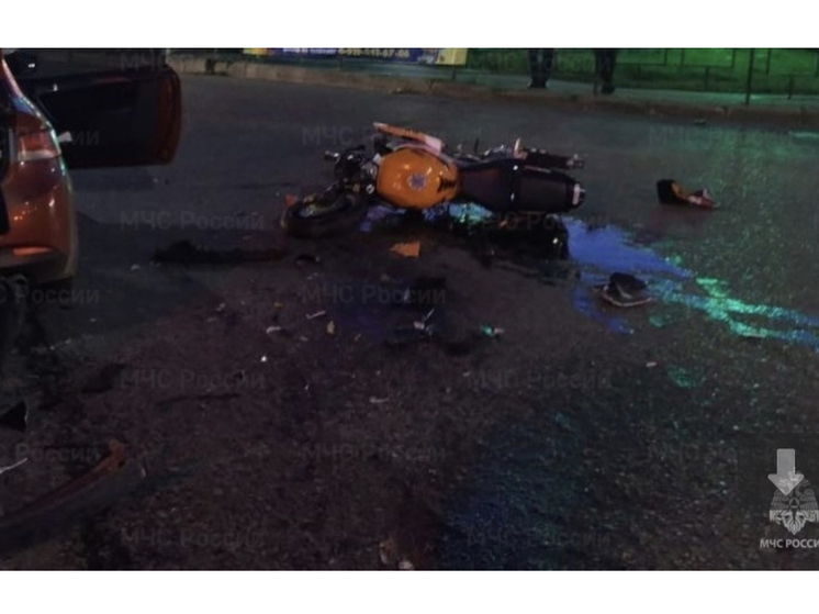 В Рославле произошло ДТП с участием мотоцикла