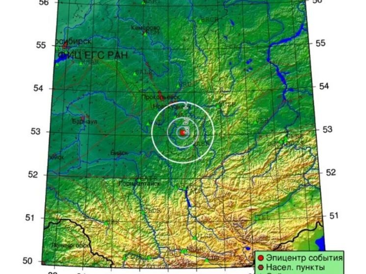 Землетрясение магнитудой 3,1 произошло в Кузбассе