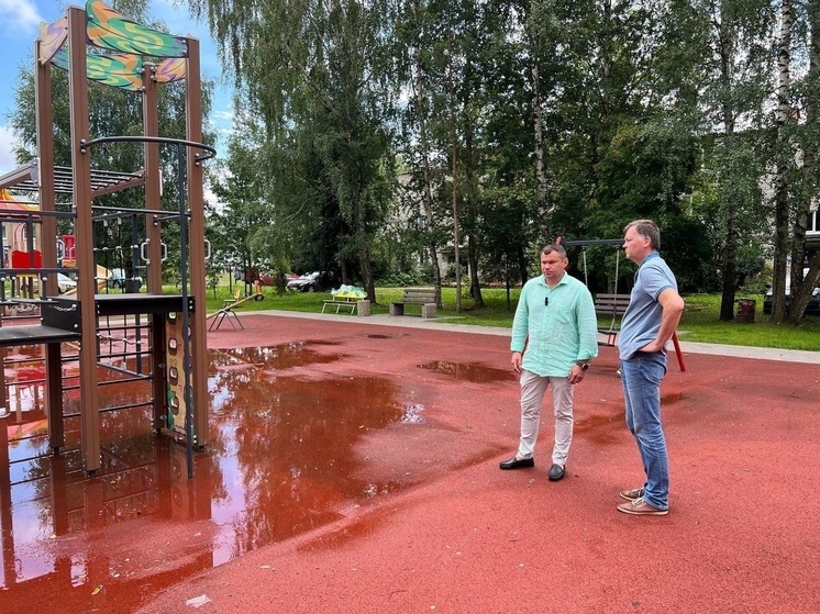 Депутат «Единой России»: На исправление ситуации с детской площадкой в Сарафоново даем подрядчику две недели