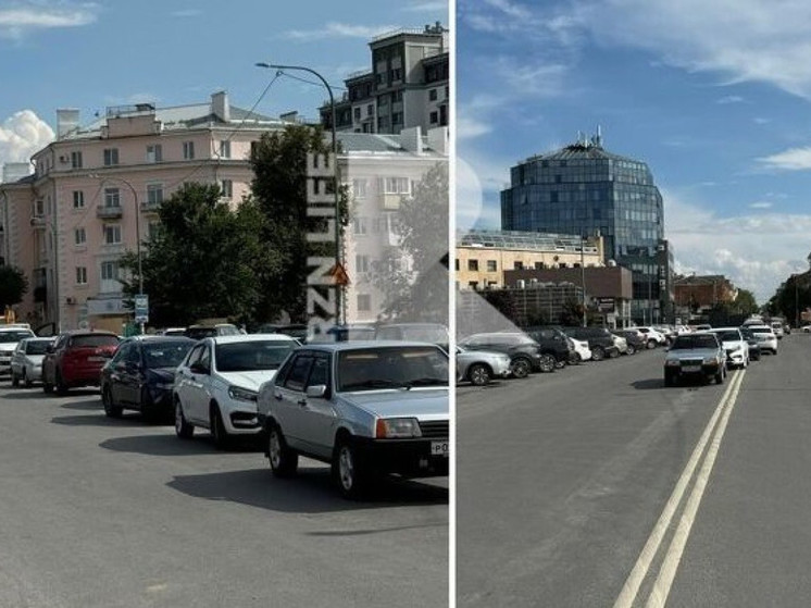 Рязанцы возмутились стихийной парковкой на Брюссеирском мосту