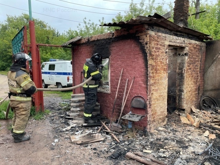 Житель Кимовска погиб при пожаре в сторожке