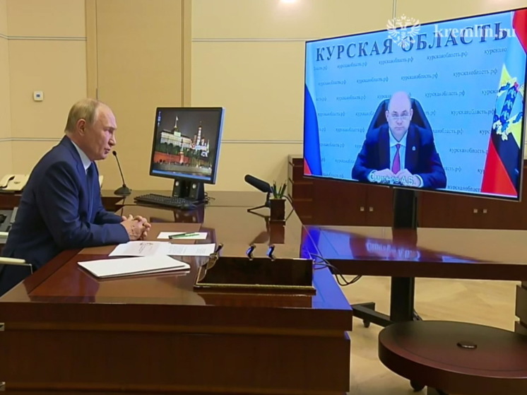 Смирнов по видеосвязи доложил Путину о ситуации в Курской области
