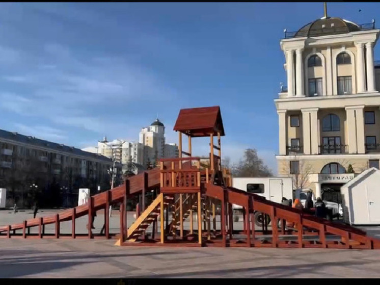 В Центральном парке Белгорода зимой могут поставить деревянную горку