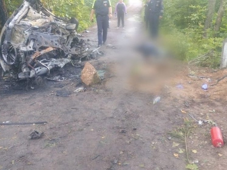 "Форд" загорелся вместе с людьми после ДТП в Тверской области: погибли четверо