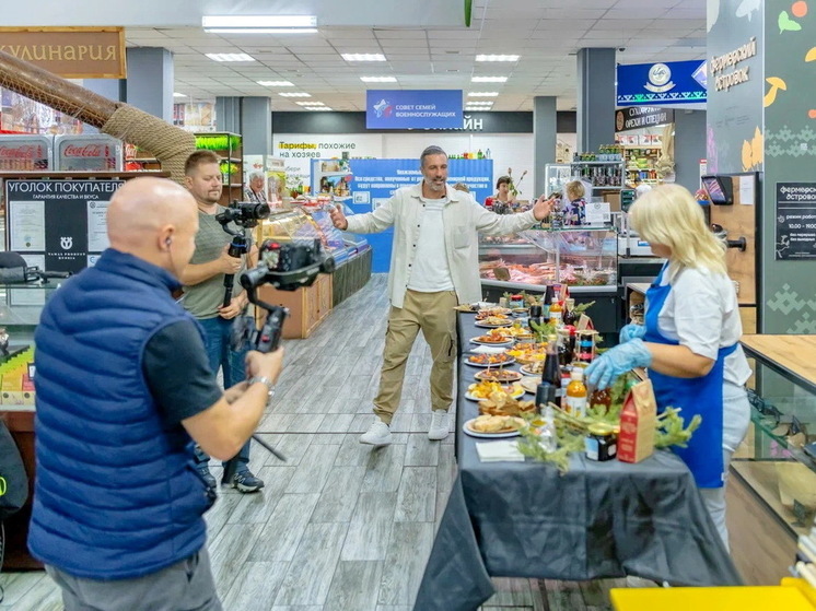 Ведущего НТВ Федерико Арнальди в Салехарде угостили местными деликатесами