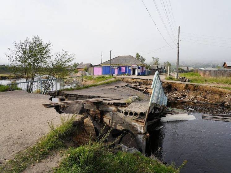 Осипов осмотрел пять разрушенных мостов в городе Забайкалья