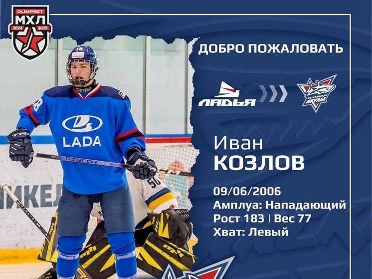 В «Сахалинских акулах» произошла смена нападающего