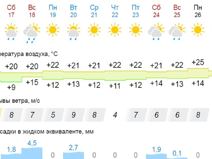 В предстоящие выходные в Костроме снова потеплеет