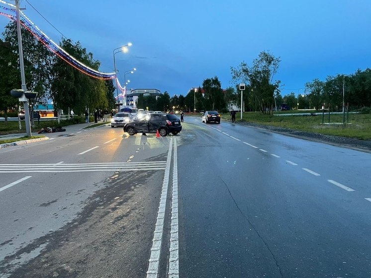 Иномарка сбила байкера в Тарко-Сале