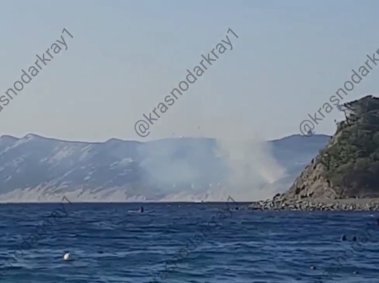 Под Анапой загорелся лес
