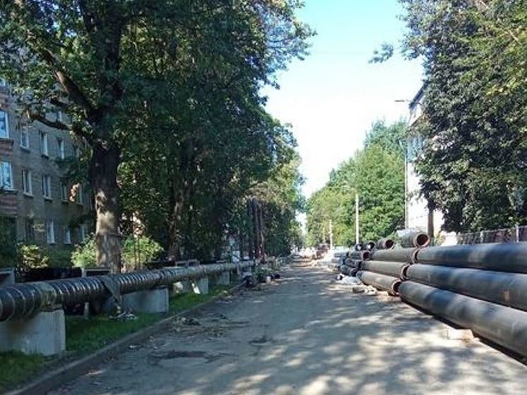 В Гатчине на улице Радищева отремонтируют теплотрассу