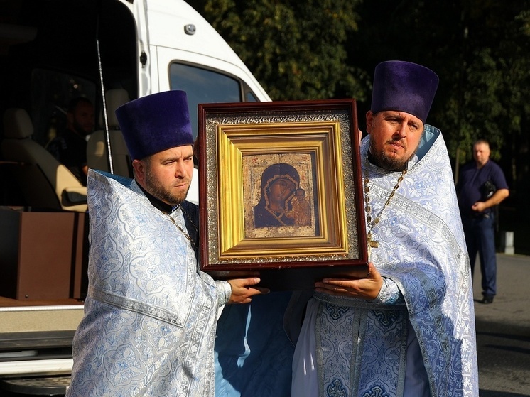 Казанская икона Божией Матери прибыла в Великий Новгород