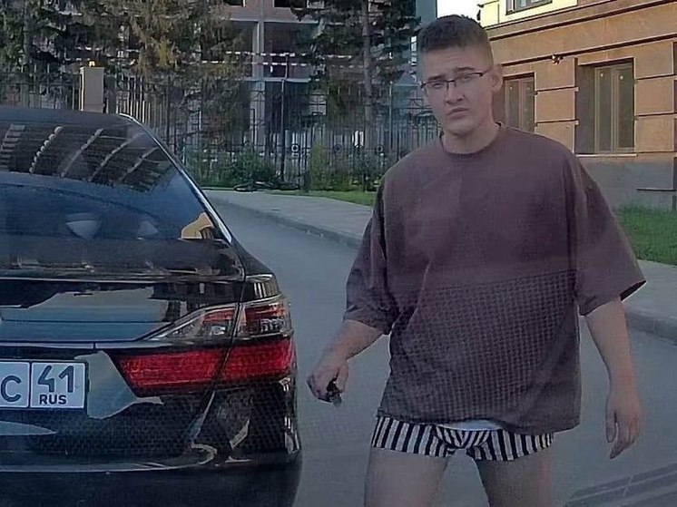 «Повредил 5 автомобилей»: в Новосибирске разыскивается дебошир без штанов с ножом