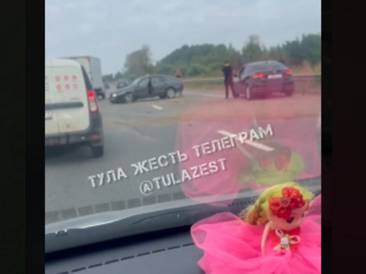 Под Тулой на Новомосковском шоссе произошло тройное ДТП