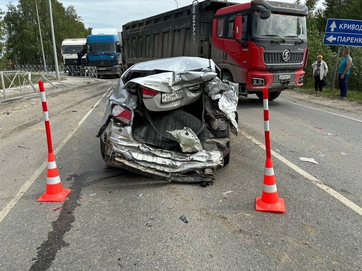 Под Тюменью случилось ДТП с шестью машинами