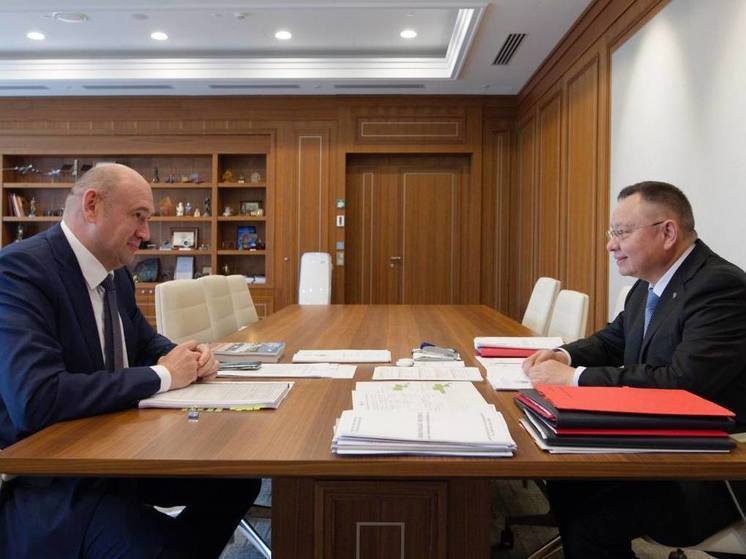 Председатель Правительства ДНР встретился с главой Минстроя