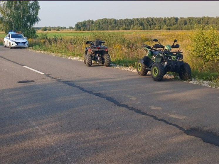 Девочка попала в больницу после катания с подругой на квадроциклах под Алексином