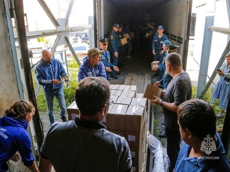 58 тонн гуманитарного груза отправили из Кургана в Курскую область