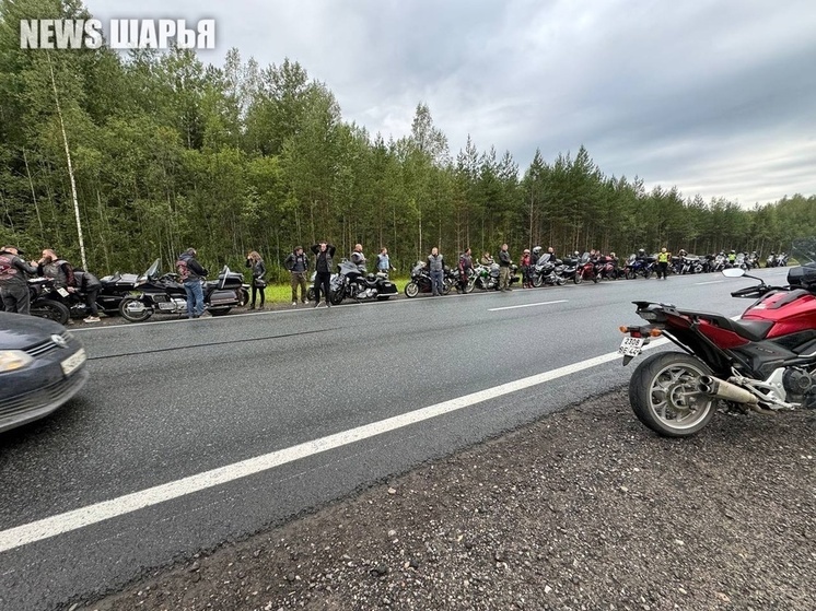 В Шарье прошел межрегиональный мотопробег памяти погибших мотоциклистов