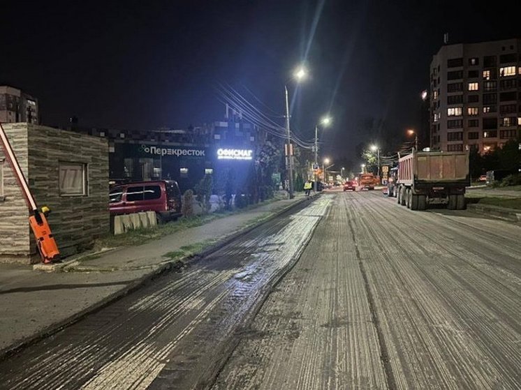 В Туле продолжается ямочный ремонт дорог