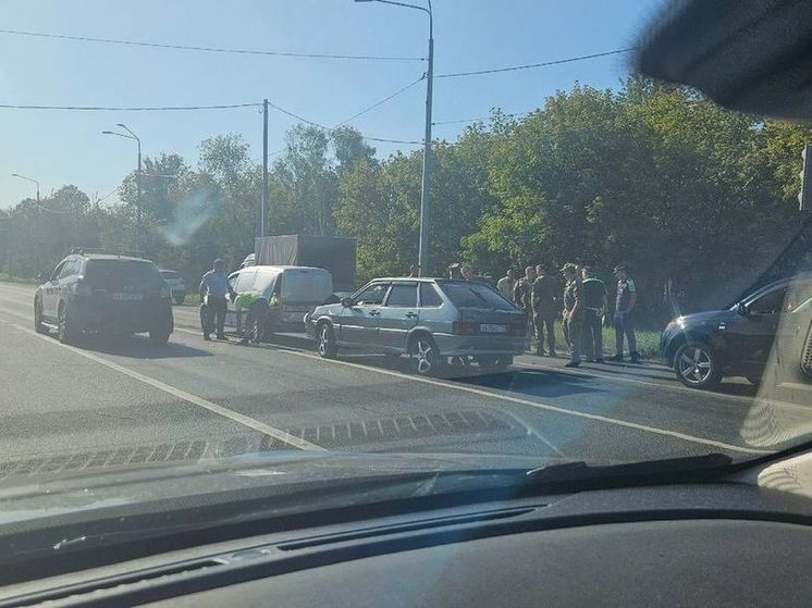 Из-за ДТП на трассе М-5 в Рыбновском районе образовалась пробка в сторону Рязани