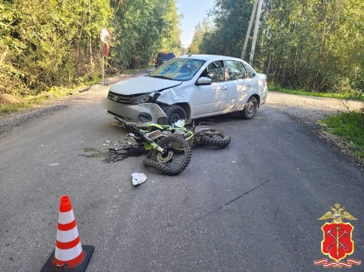  Во Всеволожском районе водитель на «Ладе» сбил подростков на мотоцикле