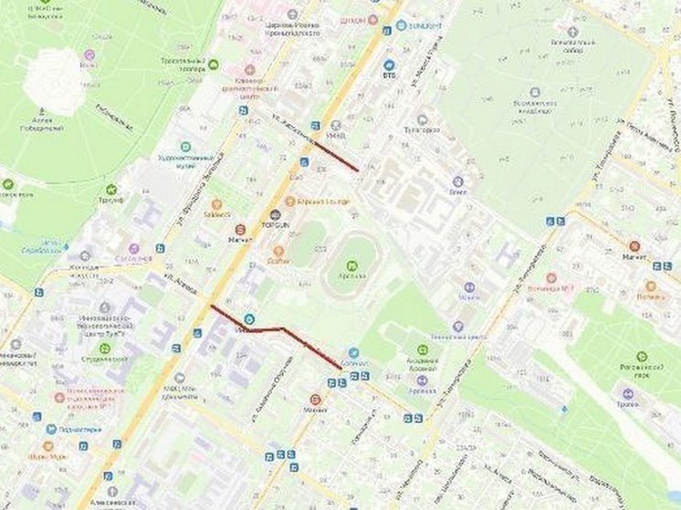 В Туле 31 августа ограничат движение транспорта из-за футбольного матча