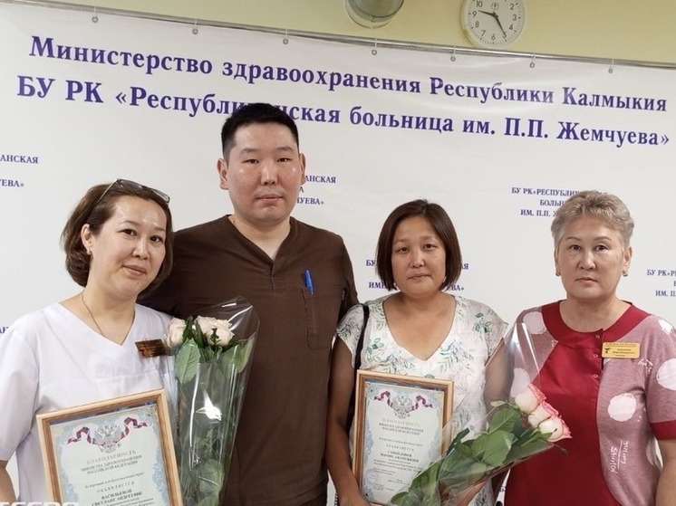 Медиков главной больницы Калмыкии отметили наградами
