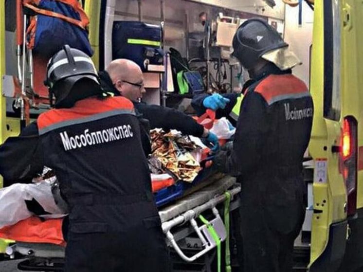 Мотоцикл и рейсовый автобус столкнулись в Лосино-Петровском