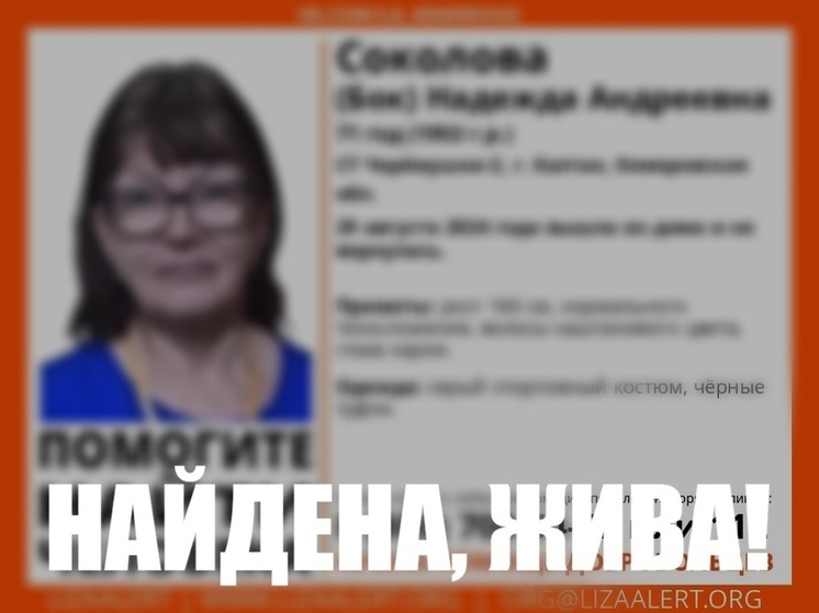 Пропавшую 71-летнюю жительницу Кузбасса нашли живой