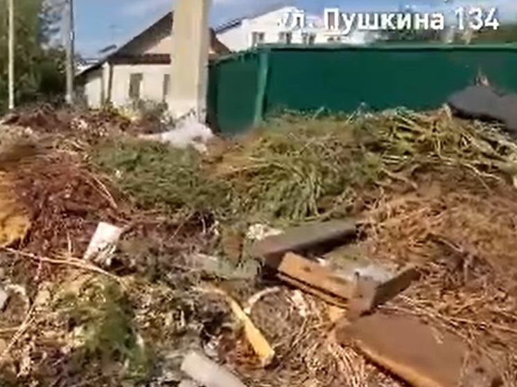В Железнодорожном районе Орла продолжается мусорный коллапс