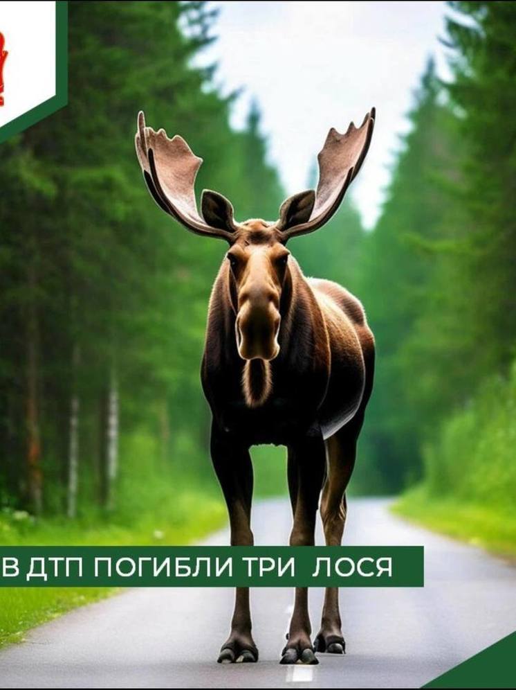 В Пензенской области за неделю в ДТП погибли три лося
