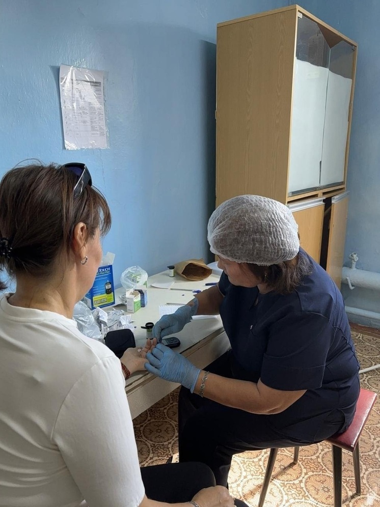 Медики Элисты провели прием в Ики-Бурульском районе