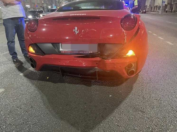 В ГАИ рассказали подробности аварии с Ferrari на Тверском проспекте