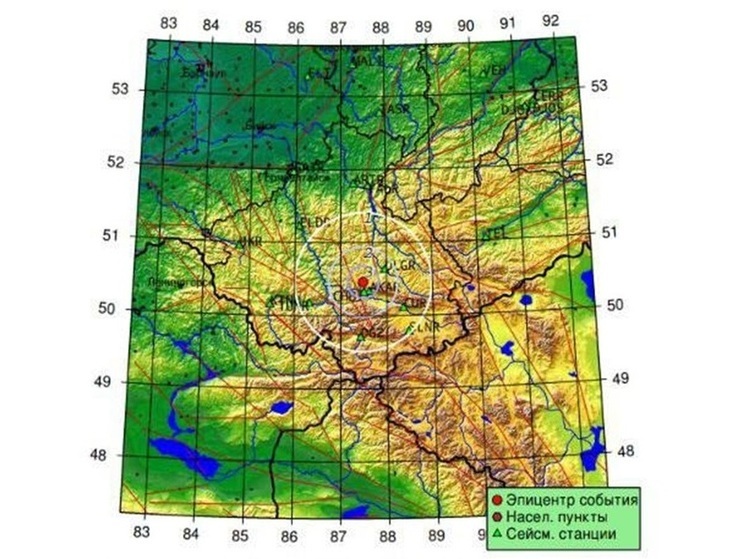 На Алтае за выходные произошло три землетрясения