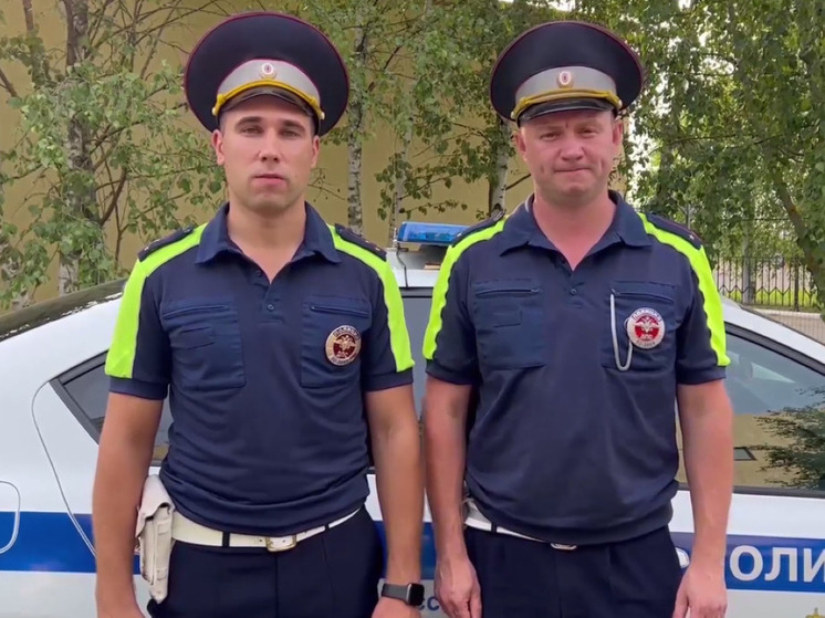 Сотрудники ГАИ не оставили даму в беде на дороге