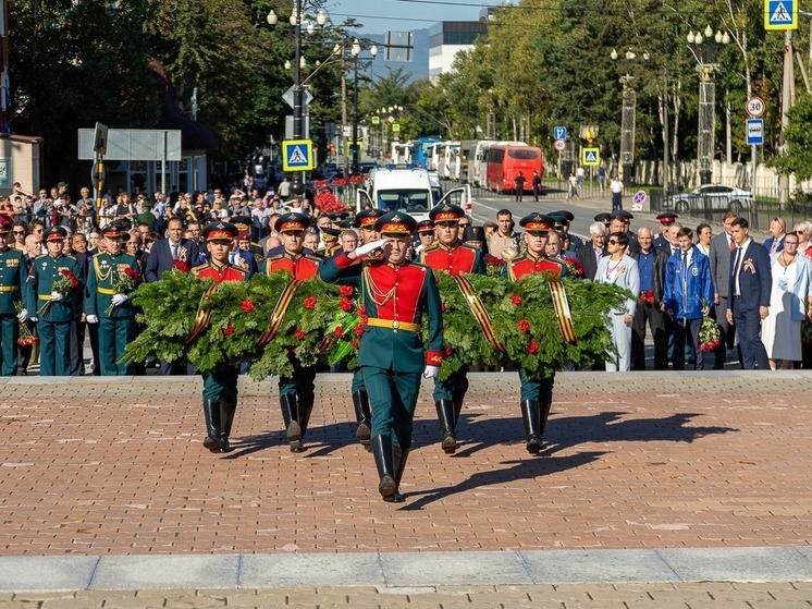 В Южно-Сахалинске прошел парад в честь Дня Победы над Японией