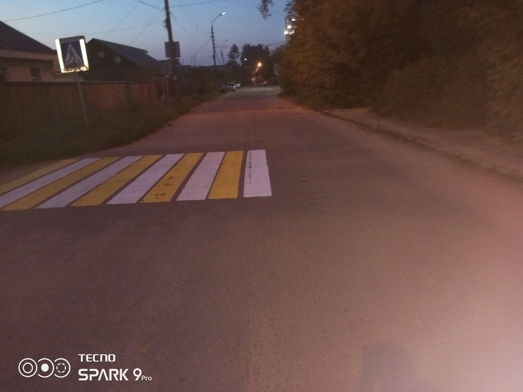 В Тверской области сфотографировали необычный пешеходный переход