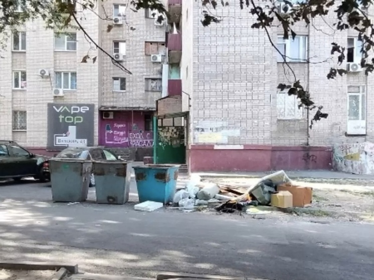 В Ростове переулок Днепровский завален мусором