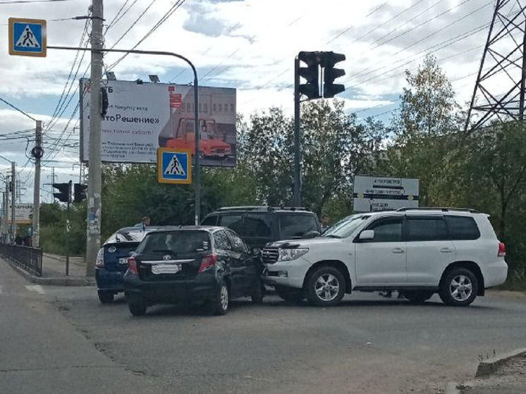 ДТП из четырех машин собрало пробку в Чите