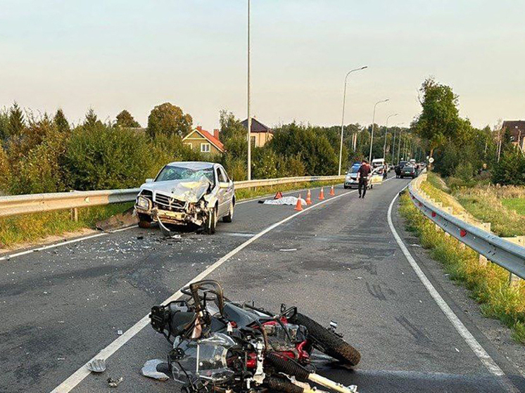 Водитель мотоцикла погиб в аварии между Калининградом и Зеленоградском