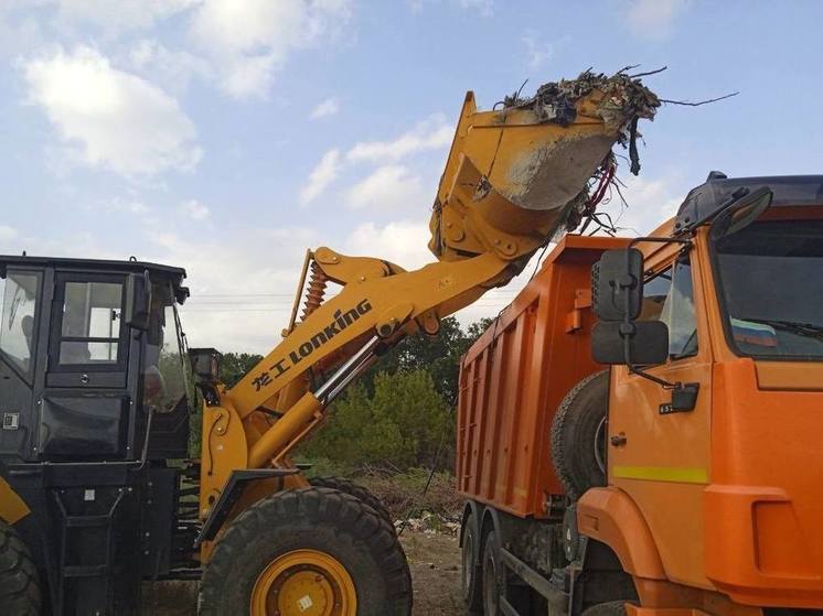 В Мелитопольском округе убрали одну из стихийных свалок